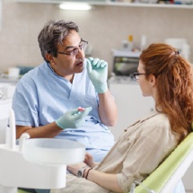 Dentist and patient