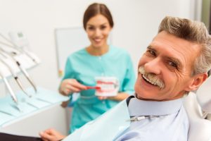 Smiling senior man at Joplin dentist office